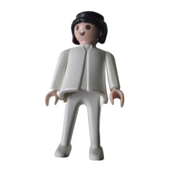 Playmobil ® Frau weiß schwarze Haare bewegliche Hände gebraucht