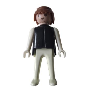 Playmobil ® Mann weiß / schwarz braune Haare feste Hände gebraucht