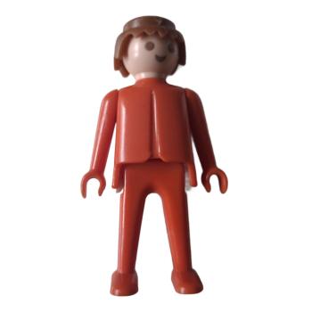 Playmobil ® Mann rot braune Harre feste Hände gebraucht