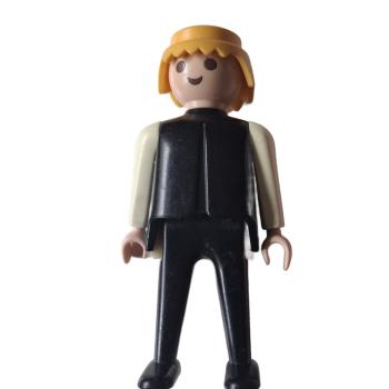 Playmobil ® Mann schwarz / weiß blonde Haare bewegliche Hände gebraucht