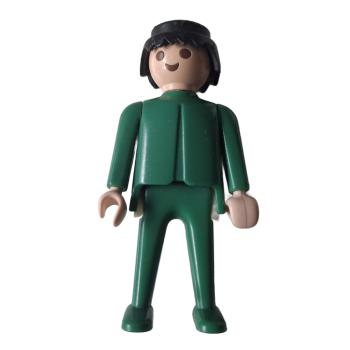 Playmobil ® Mann grün schwarzes Haar bewegliche Hände gebraucht