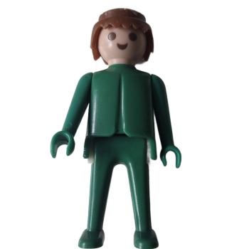 Playmobil ® Mann grün braune Haare feste Hände gebraucht