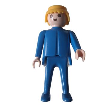 Playmobil ® Mann blau blonde Haare bewegliche Hände gebraucht