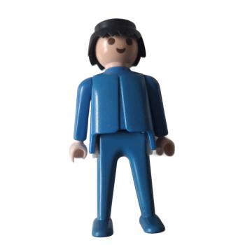 Playmobil ® Mann blau schwarze Haare bewegliche Hände gebraucht