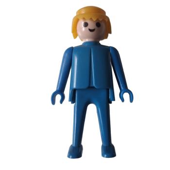 Playmobil ® Mann blau blondes Haar feste Hände gebraucht