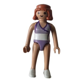 Playmobil ® Frau weiß / lila Badeanzug gebraucht