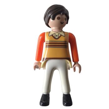 Playmobil ® Frau buntes Oberteil beige Hose gebraucht