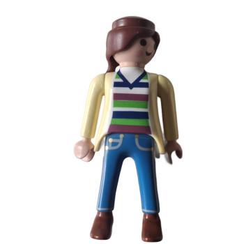 Playmobil ® Frau gelbe Jacke braune Schuhe gebraucht