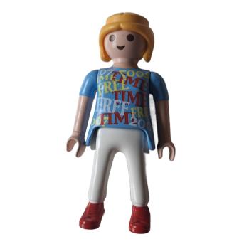 Playmobil ® Frau hellblaues Shirt weiße Hose gebraucht