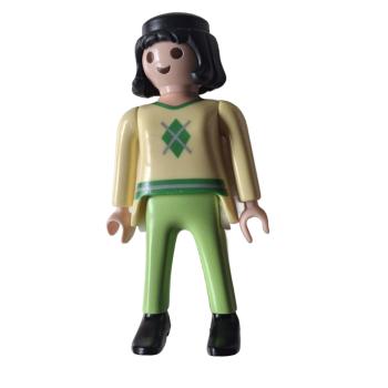 Playmobil ® Frau hellgelbes Oberteil grüne Hose gebraucht