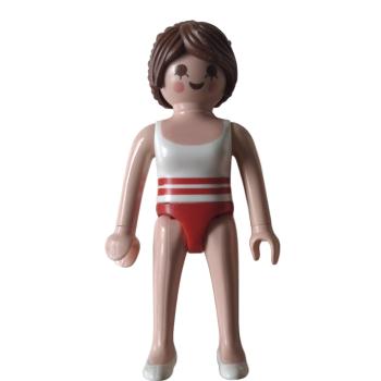 Playmobil ® Frau weiß roter Badeanzug gebraucht