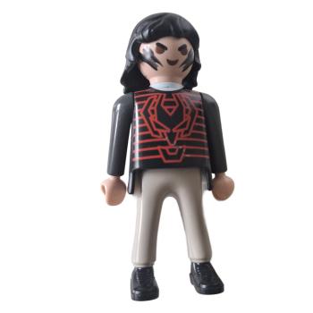 Playmobil ® Mann Schwarz grau mit schwarzen Schuhen gebraucht