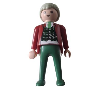Playmobil ® Mann Rote Jacke grüne Weste gebraucht