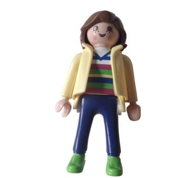 Playmobil ® Frau gelbe Jacke grüne Schuhe gebraucht