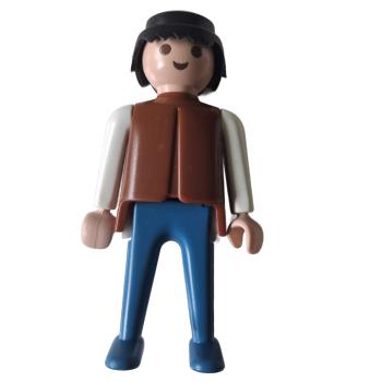 Playmobil ® Mann braun / weiß / blau gebraucht