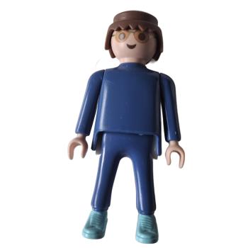 Playmobil ® Mann blau türkise Schuhe gebraucht