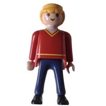 Playmobil ® Mann roter Pullover blaue Hose gebraucht