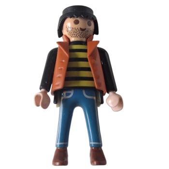 Playmobil ® Mann braune Weste blaue Hose gebraucht