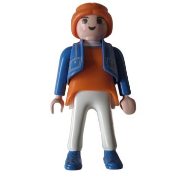 Playmobil ® Frau blaue Jacke gebraucht