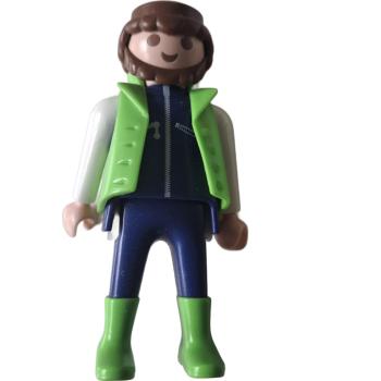 Playmobil ® Mann grüne Weste grüne Schuhe gebraucht