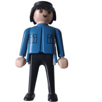 Playmobil ® Mann blau schwarz gebraucht