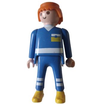 Playmobil ® Mann blaue Kleidung gelbe Schuhe gebraucht
