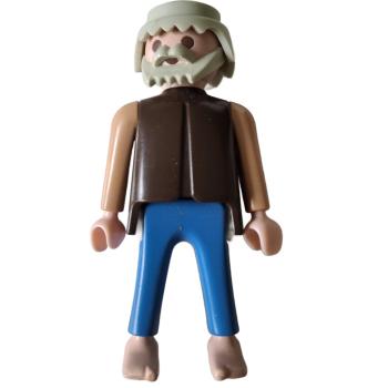 Playmobil ® Mann braunes Oberteil blaue Hose gebraucht