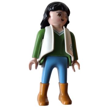 Playmobil ® Frau grünes Oberteil hellblaue Hose gebraucht