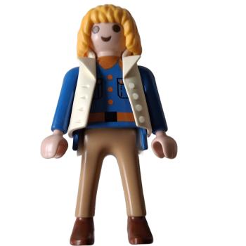 Playmobil ® Frau hellbraune Hose blonde Haare gebraucht