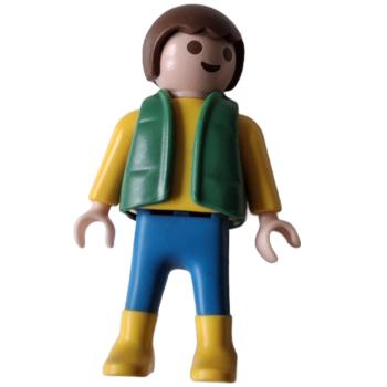 Playmobil ® Kind Junge grüne Weste gebraucht