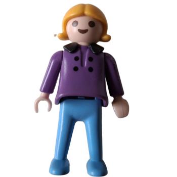 Playmobil ® Kind Mädchen lila Jacke gebraucht