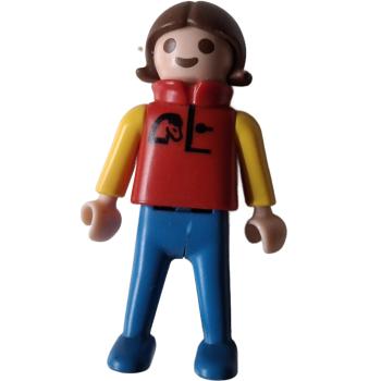 Playmobil ® Kind Mädchen rot - gelb gebraucht