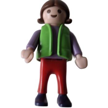 Playmobil ® Kind Mädchen grüne Weste gebraucht