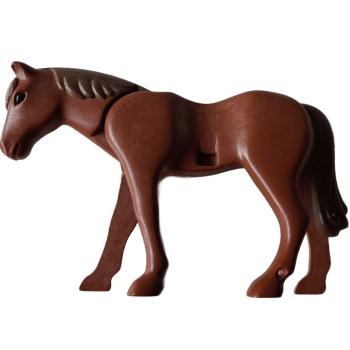 Playmobil ® Pferd rotbraun - braune Mähne gebraucht