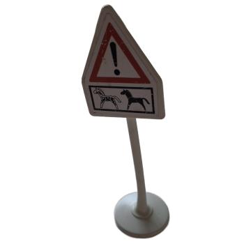 Playmobil ® Schild Achtung Pferde gebraucht