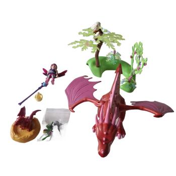 Playmobil ® 9134 Fairies Drachenmama mit Baby gebraucht