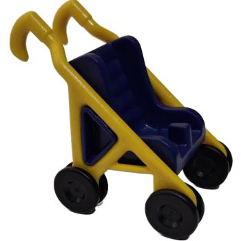 Playmobil ® Kinderwagen gelb / blau gebraucht