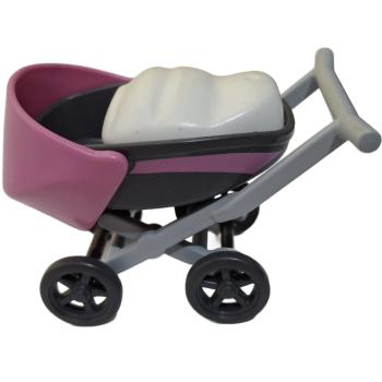 Playmobil ® Kinderwagen grau / pink gebraucht