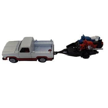Majorette Chevrolet Blazer mit Trailer und 2 Motorrädern gebraucht