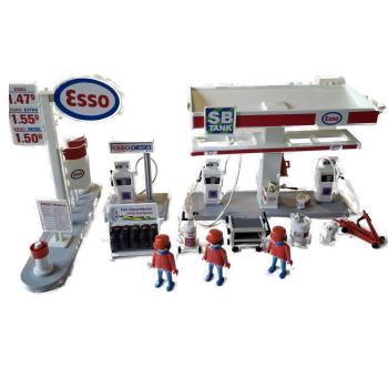 Playmobil ® 3439 ESSO Tankstelle gebraucht