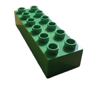 LEGO® DUPLO® 2300 2 x 6 Stein hellgrün gebraucht