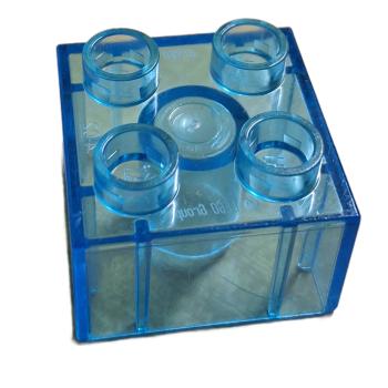 LEGO® DUPLO® 3437 2 x 2 Stein transparent blau gebraucht