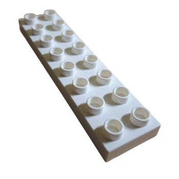 LEGO® DUPLO® 44524 2 x 8 Platte weiß gebraucht