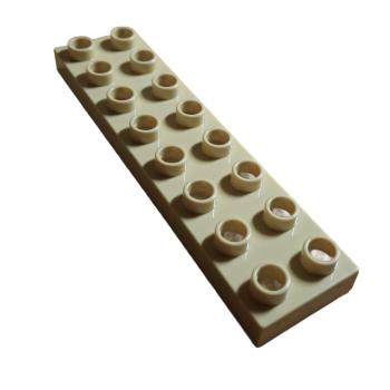LEGO® DUPLO® 44524 2 x 8 Platte beige gebraucht