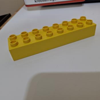LEGO® DUPLO® 4199 2 x 8 Stein gelb gebraucht