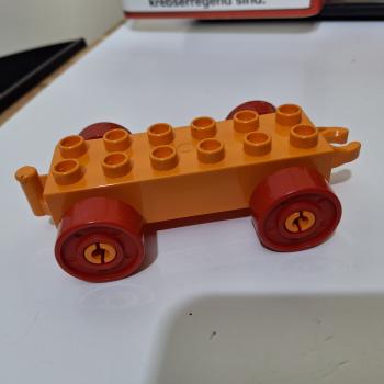 LEGO® DUPLO® 11248 Anhänger 2 x 6 orange / rot gebraucht