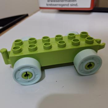 LEGO® DUPLO® 11248 Anhänger 2 x 6 grasgrün / türkis gebraucht