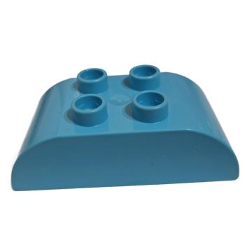 LEGO® DUPLO® 98223 Dachstein 2 x 4 hellblau abgerundet gebraucht