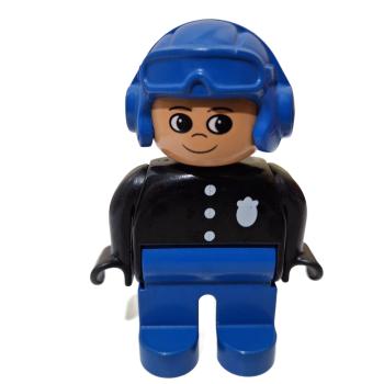 LEGO® DUPLO® Mann Polizist blauer Helm ältere Version