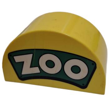 LEGO® DUPLO® 31213 2 x 4 x 2 rund gelb bedruckt Zoo gebraucht